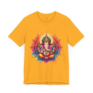 Ganesha Tee Short Sleeve Jersey Spiritual Comfort - Dipaliz - T-shirts