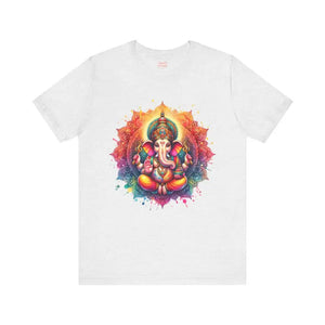 Ganesha Tee Short Sleeve Jersey Spiritual Comfort - Dipaliz - T-shirts
