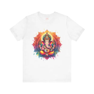 Ganesha Tee Short Sleeve Jersey Spiritual Comfort - Dipaliz - T-shirts
