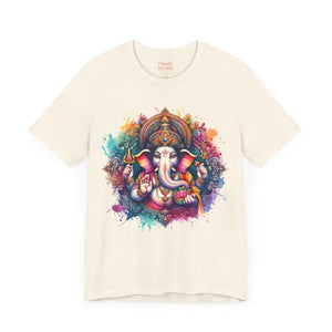 Ganpati Tee Short Sleeve Jersey - Spiritual Style - Dipaliz - T-shirts