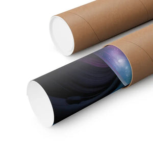 Poster - Ganesha Galaxy Matte Vertical Indian Elephant Art Dipaliz