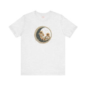 Soft Cotton Moonlit Garden Tee - Floral Comfort - Dipaliz - T-shirts