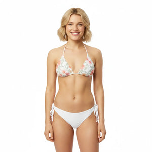 Garden Floral Recycled String Bikini Top | Upf50+ Padded - Swimwear Tops - Xs