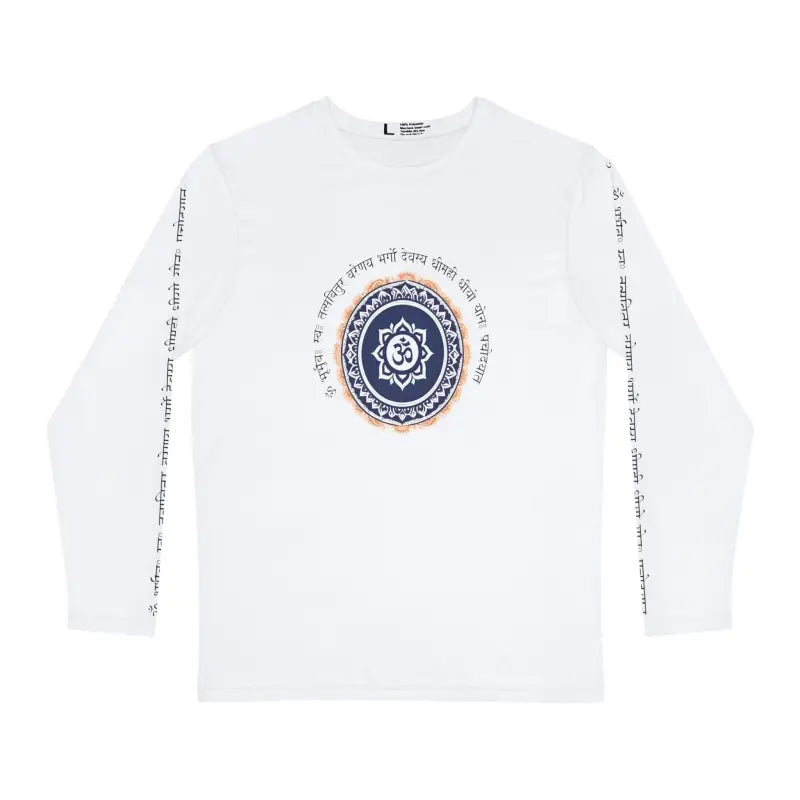 Upgrade your Style with the Luxurious Gayatri Mantra Long Sleeve - T-shirts