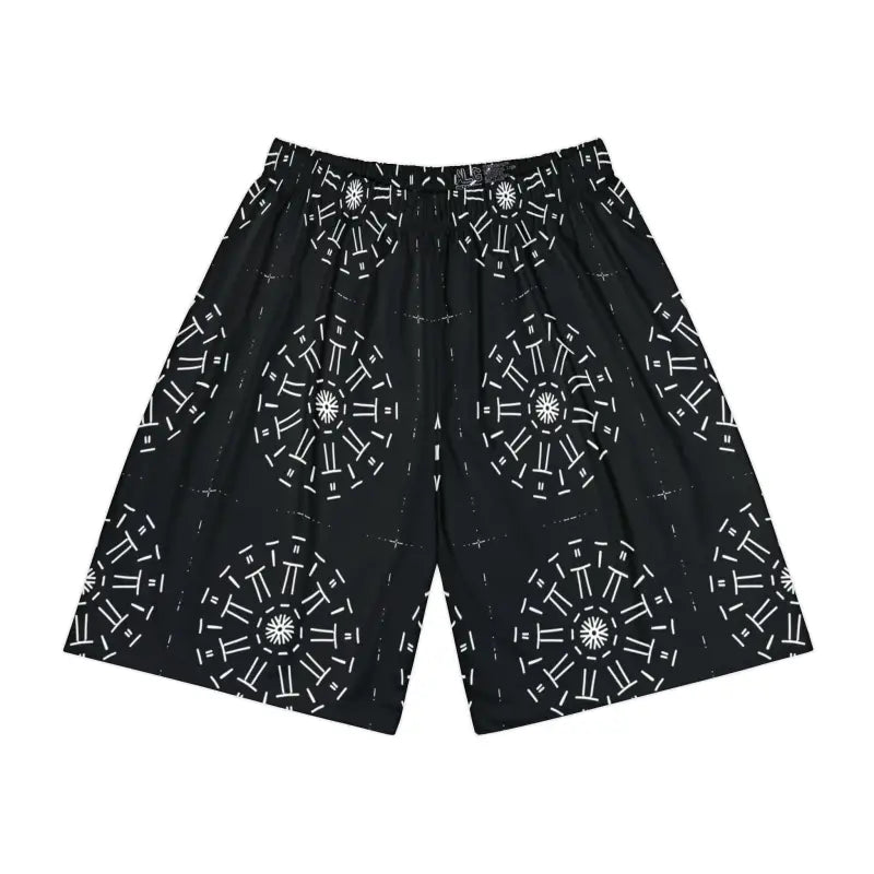 Unleash your Potential in Men’s White Pattern Sports Shorts - All Over Prints