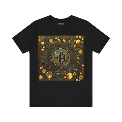 Geek Chic: Unisex Jersey Short Sleeve Bitcoin Chip Tee - T-shirt