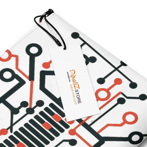 Crossbody Bag Electric Circuit Geometric Faux Leather Dipaliz - Cross Body Bags