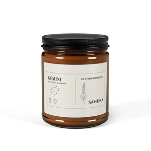 Personalized Gemini Zodiac Soy Candle - Dipaliz - Candles