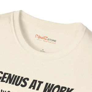 Unisex Softstyle Genius at Work T-shirt - Comfort Tee by Dipaliz - T-shirts