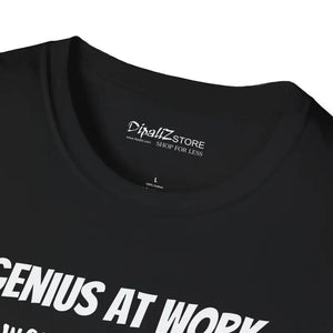 Unisex Softstyle Genius at Work T-shirt - Comfort Tee by Dipaliz - T-shirts