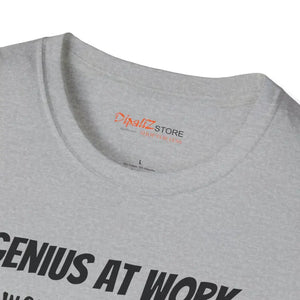 Unisex Softstyle Genius at Work T-shirt - Comfort Tee by Dipaliz - T-shirts