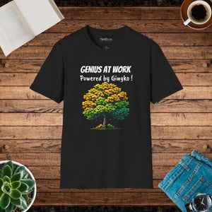 Unisex Softstyle Genius at Work T-shirt - Comfort Tee by Dipaliz - Black / s - T-shirts