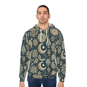 Unisex Pullover Hoodie Bold Geometric Pattern Urban Style - Dipaliz - Hoodies