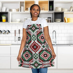 Kitchen Apron - Geometric Pattern Tie-back Closure - Dipaliz - Aprons