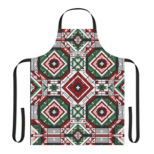Kitchen Apron - Geometric Pattern Tie-back Closure - Dipaliz - Aprons