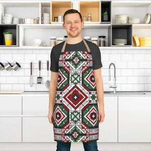 Kitchen Apron - Geometric Pattern Tie-back Closure - Dipaliz - Aprons