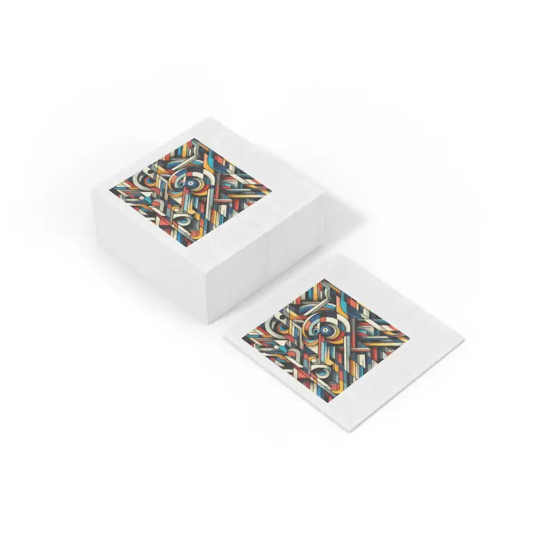 Colorful Geometric Pattern Napkins for Vibrant Events - Home Decor