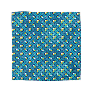 Geometric Blue Tile Duvet – Durable Polyester Weave - Dipaliz - Covers