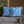 Blue Triangle Pattern Cushion – Modern Coastal Accent - Dipaliz - Chair & Sofa Covers