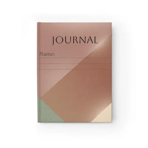 Geometric Blush Hardcover Journal - Smooth Matte Finish - Dipaliz - Paper Products