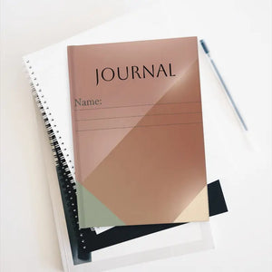 Geometric Blush Hardcover Journal - Smooth Matte Finish - Dipaliz - Paper Products