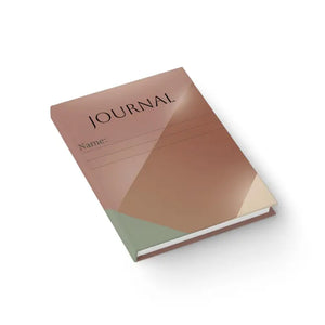 Geometric Blush Hardcover Journal - Smooth Matte Finish - Dipaliz - Paper Products