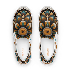 Women’s Slip on Canvas Shoes Geometric Pattern Bold Style Dipaliz - Sneakers