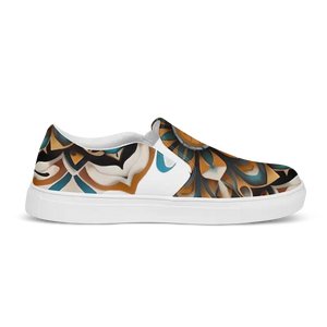 Women’s Slip on Canvas Shoes Geometric Pattern Bold Style Dipaliz - Sneakers