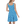 Blue Skater Dress – Recycled Polyester - Dipaliz - Dresses - Xs