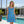 Blue Skater Dress – Recycled Polyester - Dipaliz - Dresses - Xs