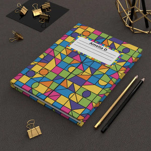 Geometric Colorblock Hardcover Journal - Personalized - Dipaliz - Paper Products
