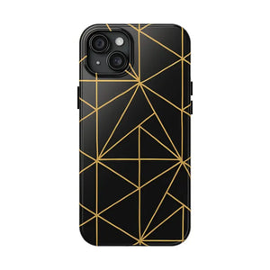Tough Phone Case - Geometric Design Sleek Style Shield - Dipaliz - Iphone 15 Plus - Mobile Cases
