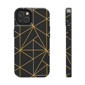 Tough Phone Case - Geometric Design Sleek Style Shield - Dipaliz - Iphone 14 - Mobile Cases