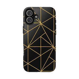 Tough Phone Case - Geometric Design Sleek Style Shield - Dipaliz - Iphone 16 Plus - Mobile Cases