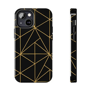 Tough Phone Case - Geometric Design Sleek Style Shield - Dipaliz - Iphone 13 Mini - Mobile Cases