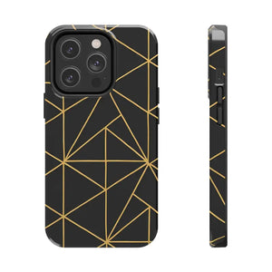 Tough Phone Case - Geometric Design Sleek Style Shield - Dipaliz - Iphone 14 Pro - Mobile Cases