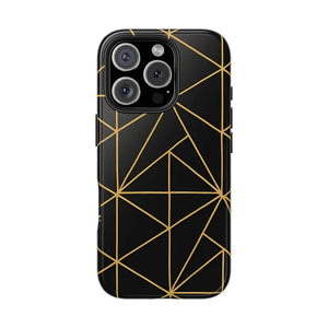 Tough Phone Case - Geometric Design Sleek Style Shield - Dipaliz - Iphone 16 Pro - Mobile Cases