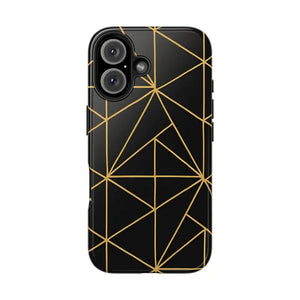 Tough Phone Case - Geometric Design Sleek Style Shield - Dipaliz - Iphone 16 - Mobile Cases