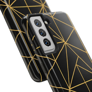 Tough Phone Case - Geometric Design Sleek Style Shield - Dipaliz - Mobile Cases