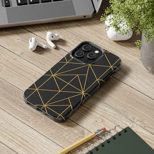 Tough Phone Case - Geometric Design Sleek Style Shield - Dipaliz - Mobile Cases