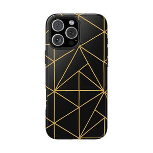 Tough Phone Case - Geometric Design Sleek Style Shield - Dipaliz - Iphone 16 Pro Max - Mobile Cases
