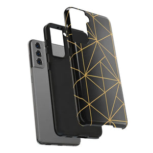 Tough Phone Case - Geometric Design Sleek Style Shield - Dipaliz - Mobile Cases
