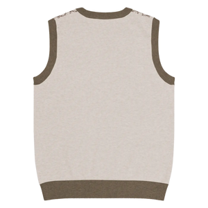 Retro Geometric Diamond Knit V-neck Vest - Dipaliz - Sweaters