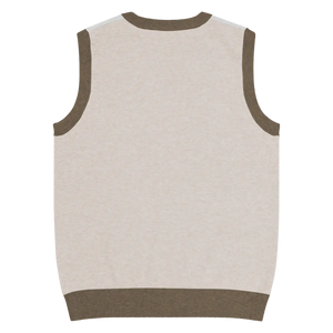 Retro Geometric Diamond Knit V-neck Vest - Dipaliz - Sweaters