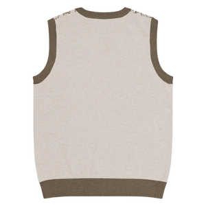 Retro Geometric Diamond Knit V-neck Vest - Dipaliz - Sweaters