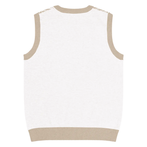 Retro Geometric Diamond Pattern Knit V-neck Vest - Dipaliz - Vests - 3xs