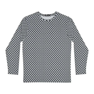 Long Sleeve Aop Tee Monochrome Geometric Pattern Style - Dipaliz - T-shirts