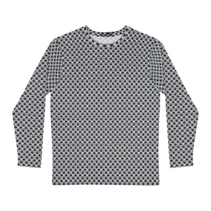 Long Sleeve Aop Tee Monochrome Geometric Pattern Style - Dipaliz - T-shirts