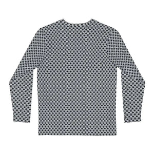 Long Sleeve Aop Tee Monochrome Geometric Pattern Style - Dipaliz - T-shirts