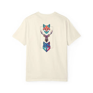 Geometric Forest Animals Tee - Heavyweight Cotton - Dipaliz - T-shirts